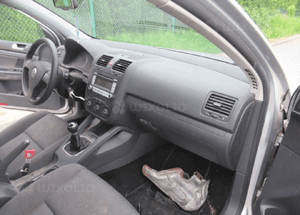 Deska konsola poduszki pasy sensor vw golf 5 v 2003 3D 5D 7