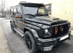 MERCEDES g 463 maska pokrywa carbon czarna 040 1