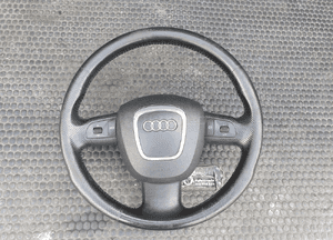 Kierownica Trzy 3 Ramienna Czarna Pikowana Skóra Air Bag Poduszka Wtyczka AUDI A4 B6 B7 1