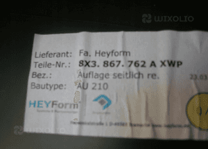 Tapicerka wykładzina bagażnika prawa AUDI A1 8X 3D 4