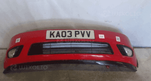 Zderzak przód przedni ford fiesta MK.6 6 vi K2 czerwony halogeny 1