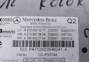 MERCEDES E 212 207 c 204 Comand radio zmieniarka NTG 4.5 nawigacja 11