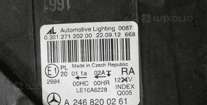 Mercedes b klasa 246 zwykła lampa przednia prawa 4