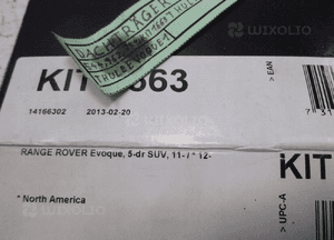 Range rover evoque zestaw kit montażowy kit 1663 thule 7