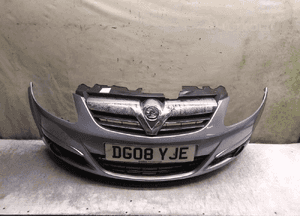 } ZDERZAK PRZÓD PRZEDNI OPEL CORSA D Z163 SZARY 1
