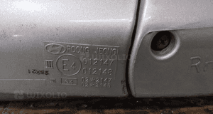 Lusterko prawe 5 pin hyundai santa fe 6M do malowania 3