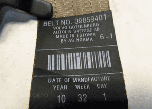 VOLVO XC70 PAS NAPINACZ TYŁ PRAWY TYLNY 13