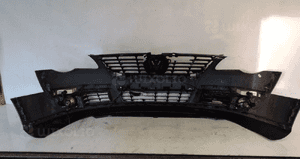 Zderzak przód przedni do volkswagen vw passat B6 LA6W zielony halogeny 4
