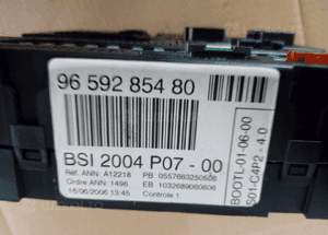 Peugeot 207 moduł sterownik BSI P07 P08 X01 9664983080 ,9659285480 9663798480 3