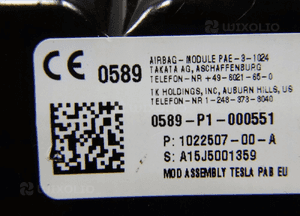 Tesla model s poduszka airbag pasażera 8