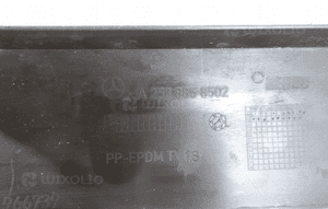 Dokładka zderzaka tył mercedes glc X253 A2538858502 9