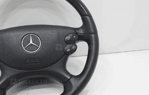 KIEROWNICA SKORA DREWNO AIRBAG MERCEDES SL R230 8