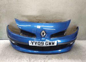 Zderzak przód przedni renault clio 3 iii terna niebieski halogeny 1