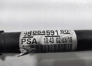 PÓŁOŚ LEWA PRZÓD PRZEDNIA CITROEN C4 CACTUS 1.6 E-HDI 9806459180 17-20 LIFT 5