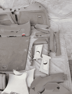 Fotele boczki deska kierownica panel tunel Porsche Cayenne 2 II Karbon 24