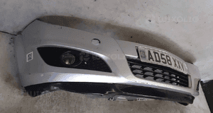 Zderzak przód przedni do opel astra h 3 iii lift fl halogeny Z157 srebrny 4