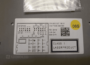 Radio RCD 510 Volkswagen 5K0057190X 3