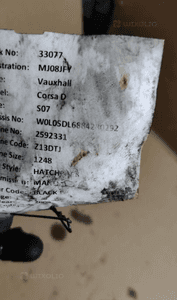 WTRYSK WTRYSKIWACZ OPEL CORSA 1.2 DIESEL 2008 WYSYŁKA ORYGINAŁ 4