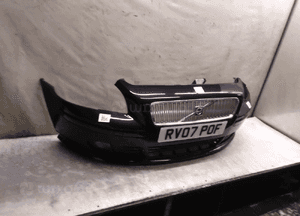 Zderzak przód przedni volvo V50 r design 452-26 czarny halogeny 2