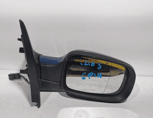 Lusterko prawe renault clio iii  6 pin niebieskie 2