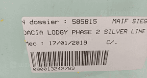 DACIA LODGY szyba przednia czołowa 4