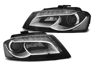Lampy reflektory do audi A3 8P od 2008 do 2012 roku do jazdy  dziennej drl 2