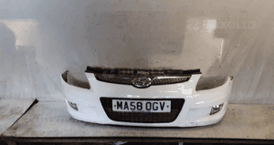 Zderzak przód przedni hyundai I30 lift fl biały 7F halogeny 1