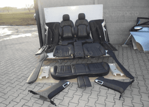 Fotele siedzenia skóra boczki komplet audi A8 D4 1