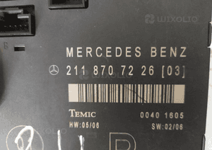 MERCEDES E 211 moduł drzwi sterownik RÓŻNE NUMERY 2