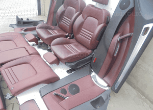 Fotele siedzenia skóra komplet peugeot 407 coupe 6