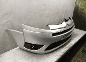 Zderzak przód przedni citroen C4 grand picasso ezrc srebrny halogeny 2