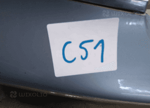 Zderzak przód przedni audi A6 C5 lift fl LY7R błękitny halogeny 2