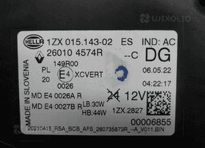 Megane v 5 e-tech full led bdb lampa przednia prawa 10