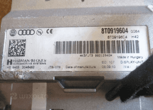 Wyświetlacz centralny audi A4 B8 A5 lcd 8T0919604 3