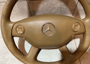 Mercedes W221 przedlift poduszka brązowa oryginał 3