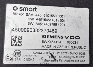 Mercedes-Benz W451 Skrzynka / Moduł BEZPIECZNIKÓW SAM A4515401550 3