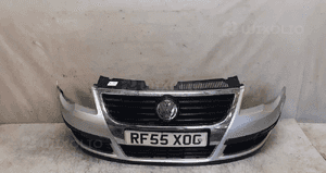 Zderzak przód przedni do vw volkswagen passat B6 LA7W srebrny 1