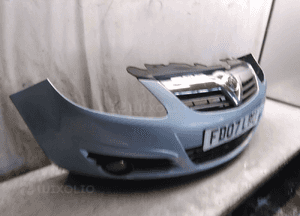 Zderzak przód przedni opel corsa d Z21C błękitny halogeny 3
