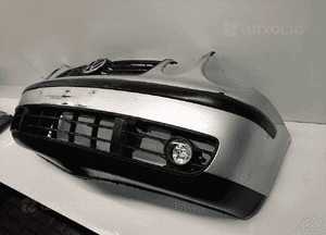Zderzak przód przedni vw volkswagen polo 9N okular LA7W srebrny halogeny 3