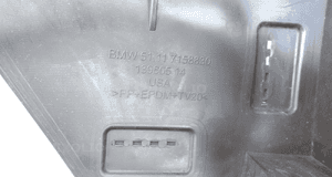 Ślizg zderzaka prawy przód bmw Z4 E85 E86 7158830 5