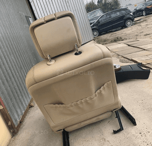 MERCEDE s 221 designo fotel przód  przedni tapicerka drzwi boczek krem 7