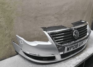 Zderzak przód przedni vw volkswagen passat B6 LA7W srebrny 2