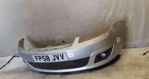Zderzak przód przedni do ford fiesta vi MK.6 lift fl 62 srebrny halogeny 5