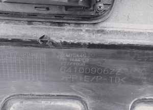 Mitsubishi asx zderzak tył tylny kompletny 19-22 13