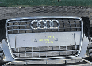 Zderzak Przód Przedni S-Line Czarny LZ9Y Atrapa Gril Kratki Halogeny Audi A4 B8 Sedan Kombi 08 14