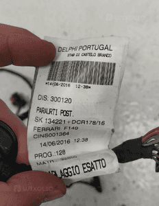 Ferrari california F149 wiązka instalacja kabel zderzaka tył tylny pdc czujników parkwania oryginał 8