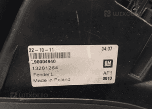 Opel astra j gtc opc lampa tył tylna lewa błotnika 8