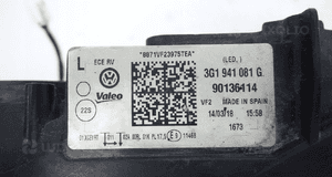 Vw passat B8 3G0 2014- full led lampa lewy przód lewa przednia 3G1941081G 11