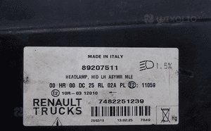 Lampa lewa xenon lewy renault range 3