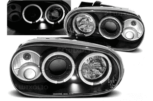 Lampy Reflektory  VW GOLF 4 IV OD 1997 DO 2003 Roku LED RINGI NOWE 1